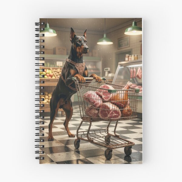 Item preview, Doberman Pinscher Visits the Grocery Store designed and sold by Tridentulus.