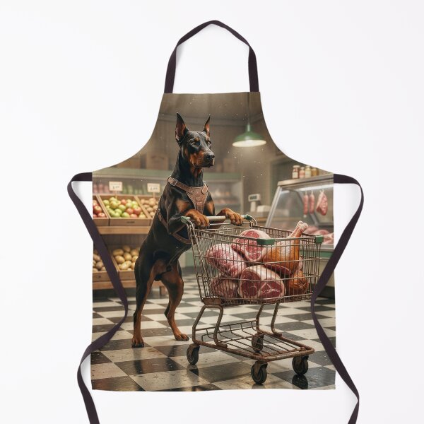 Item preview, Doberman Pinscher Visits the Grocery Store designed and sold by Tridentulus.