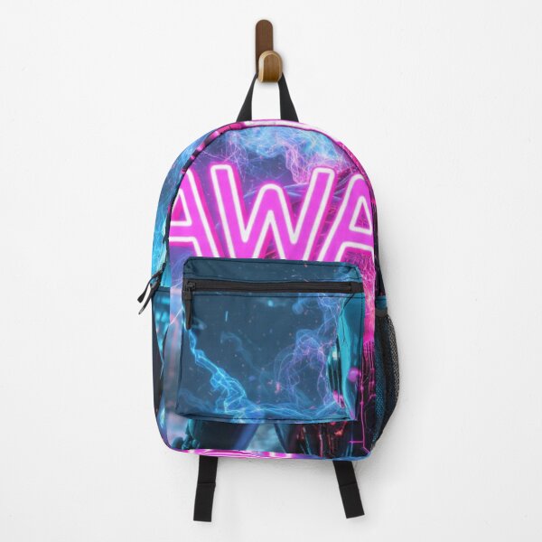 Item preview, AWAKEN - Cyberpunk Robot Neon Aesthetic Spiritual Meditation Scifi Wall Art Poster designed and sold by RAMHEARTS.