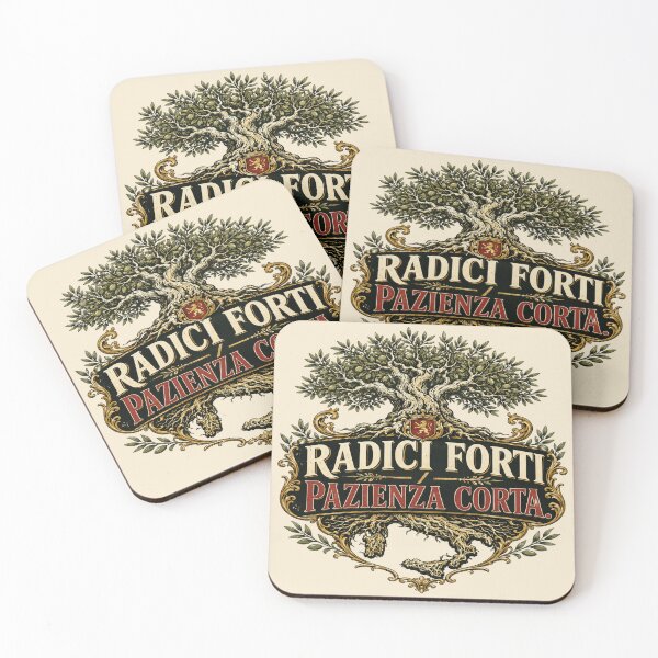 Item preview, Radici Forti Pazienza Corta Italian Heritage designed and sold by POD DYNASTY | Original Print On Demand T-Shirt Graphics.