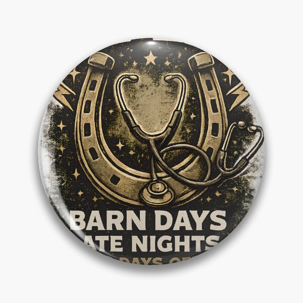 Item preview, Vet Life Barn Days Late Nights No Days Off | Equine Veterinarian Gift Shirt designed and sold by batoot1.