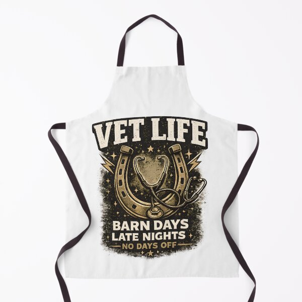 Item preview, Vet Life Barn Days Late Nights No Days Off | Equine Veterinarian Gift Shirt designed and sold by batoot1.