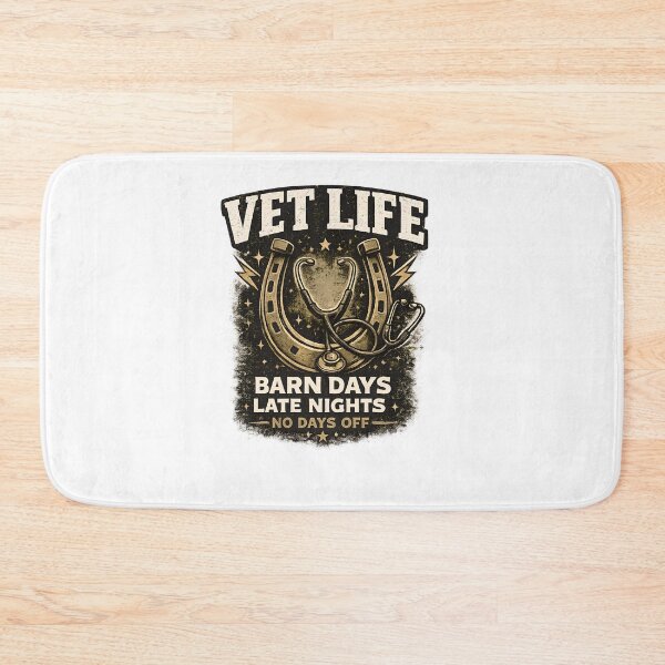 Item preview, Vet Life Barn Days Late Nights No Days Off | Equine Veterinarian Gift Shirt designed and sold by batoot1.