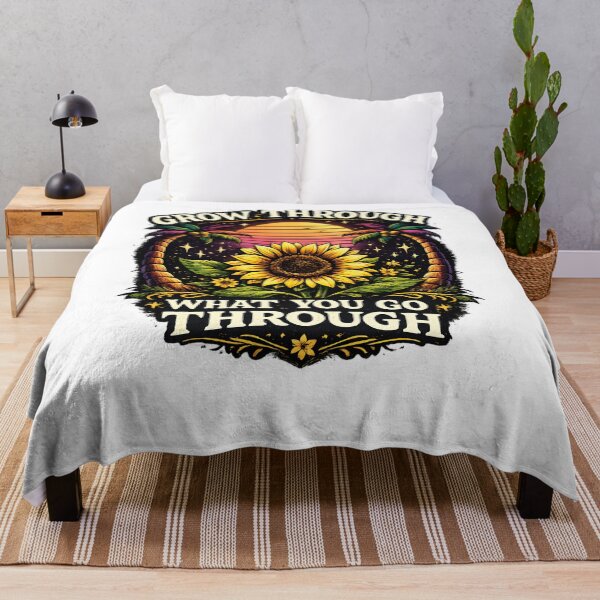 Item preview, Grow Through What You Go Through Vintage Sunflower  designed and sold by Mr Lee.