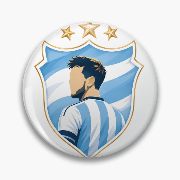 Item preview, Copy of Sky Blue Champions Inspired Football Crest – South America Style Badge designed and sold by aminesez22.