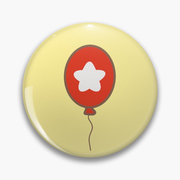 Item preview, ⁠Cute Red Balloon with White Star Patriotic Holiday Character Illustration⁠ designed and sold by Teenidesign .