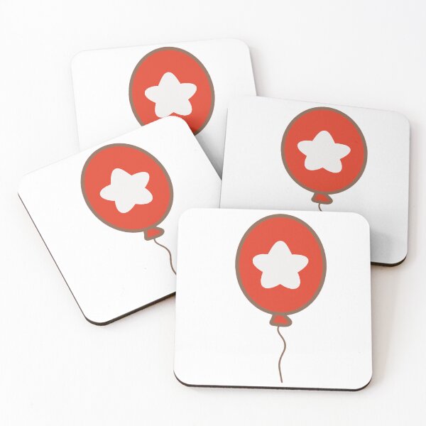 Item preview, ⁠Cute Red Balloon with White Star Patriotic Holiday Character Illustration⁠ designed and sold by Teenidesign .
