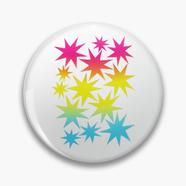 Item preview, Pansexual Pride Stars - Gradient Star Cluster Sticker | LGBTQ Pride Art designed and sold by ghostieking.