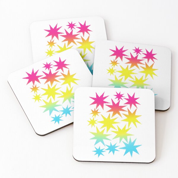 Item preview, Pansexual Pride Stars - Gradient Star Cluster Sticker | LGBTQ Pride Art designed and sold by ghostieking.