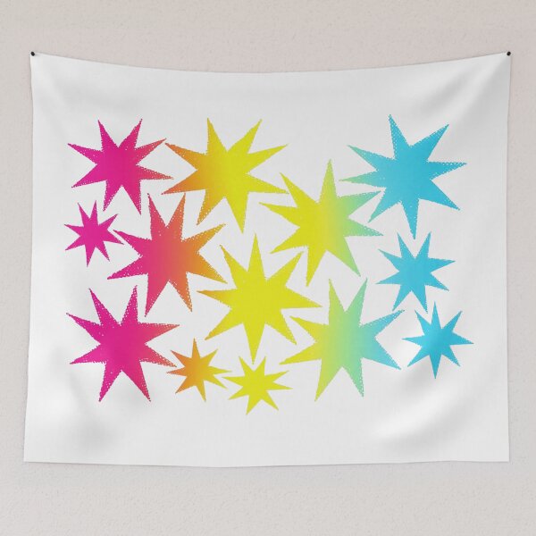 Item preview, Pansexual Pride Stars - Gradient Star Cluster Sticker | LGBTQ Pride Art designed and sold by ghostieking.