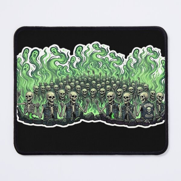 Item preview, Heavy Metal Skeleton Mosh Pit Crowd Ghost Gang Sticker designed and sold by DarkOriginArts.
