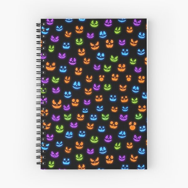 Item preview, Halloween Neon Pumpkin Faces designed and sold by SerenEcho.