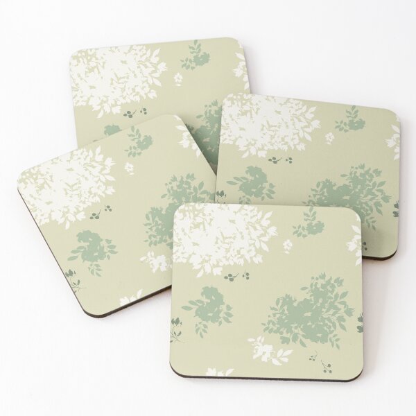 Artikelvorschau, Tonales, fallendes Blumenmuster in Limette entworfen und verkauft von ThisArtMama.