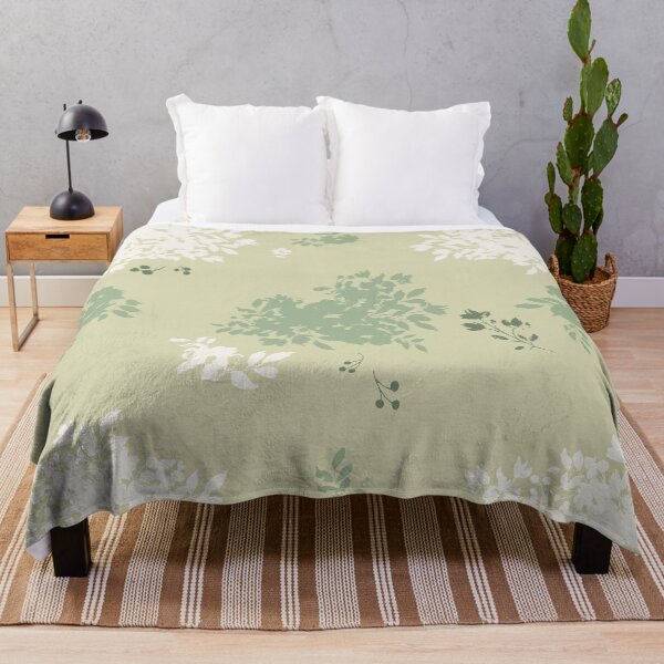 Item preview, Tonal Falling Floral Pattern in Key Lime designed and sold by ThisArtMama.