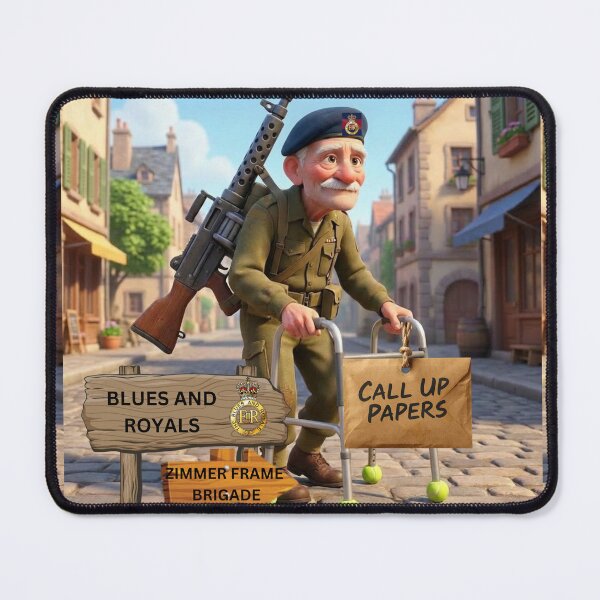 Item preview, Blues and Royals call up zimmer frame brigade designed and sold by Bootneckstore.