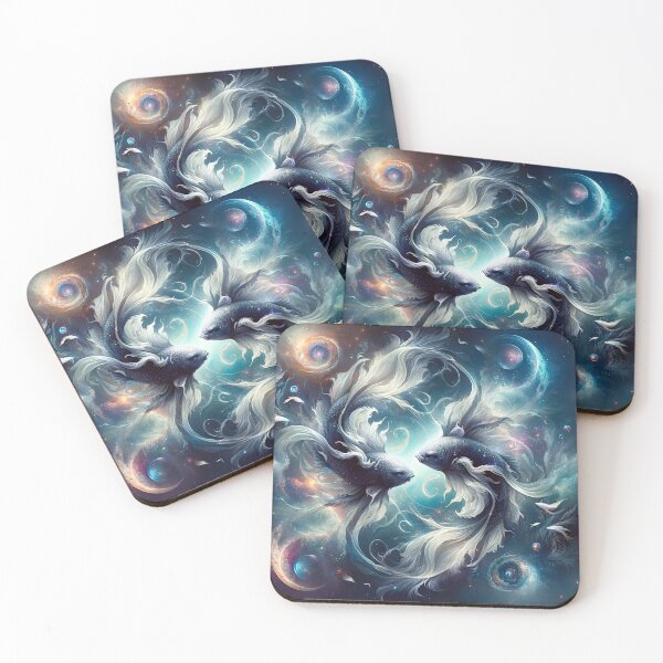 Item preview, Celestial Pisces – Zodiac Sign Cosmic Fish designed and sold by UmSkelig834.