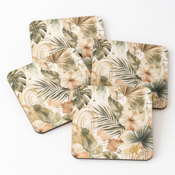 Item preview, Boho Tropical Watercolor Pattern designed and sold by ArtStyleAlice.