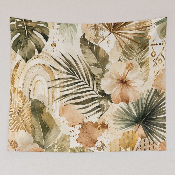 Item preview, Boho Tropical Watercolor Pattern designed and sold by ArtStyleAlice.