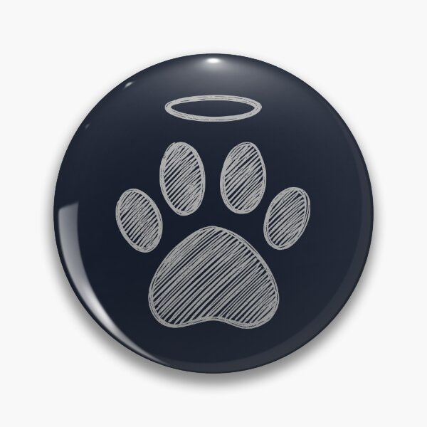 Item preview, Gray Pet Paw Halo Memorial designed and sold by Corvoria.
