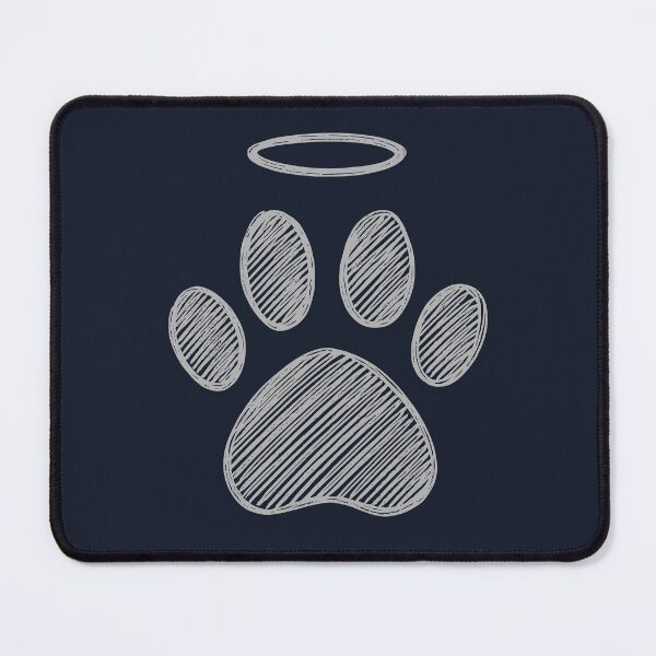 Item preview, Gray Pet Paw Halo Memorial designed and sold by Corvoria.