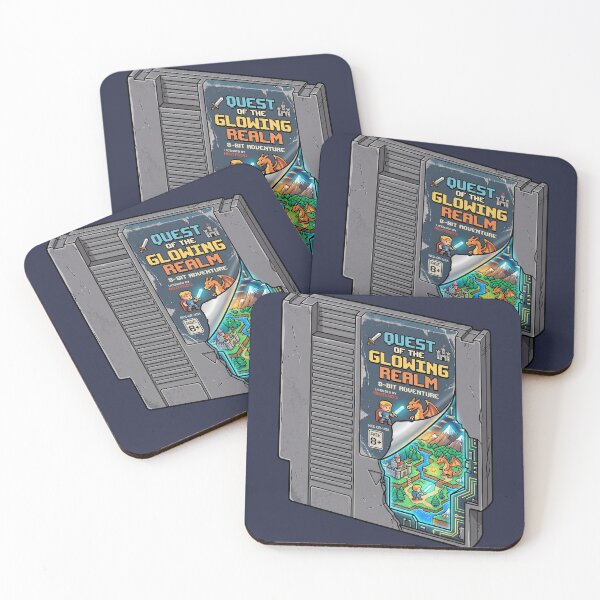 Item preview, Vintage 8bit Video Game Cartridge Retro Pixel Art Landscape designed and sold by RetroRewind Studio.