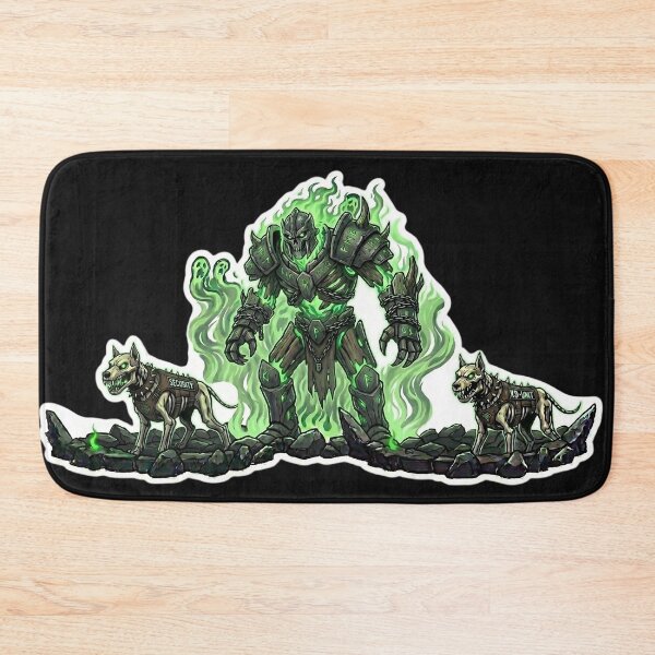 Item preview, Heavy Metal Necromancer Security Death Knight K9 Unit Sticker designed and sold by DarkOriginArts.
