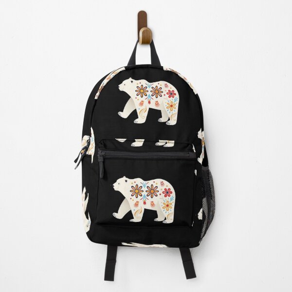 Item preview, Scandinavian Folk Art, Floral Polar Bear designed and sold by xiao xuans.