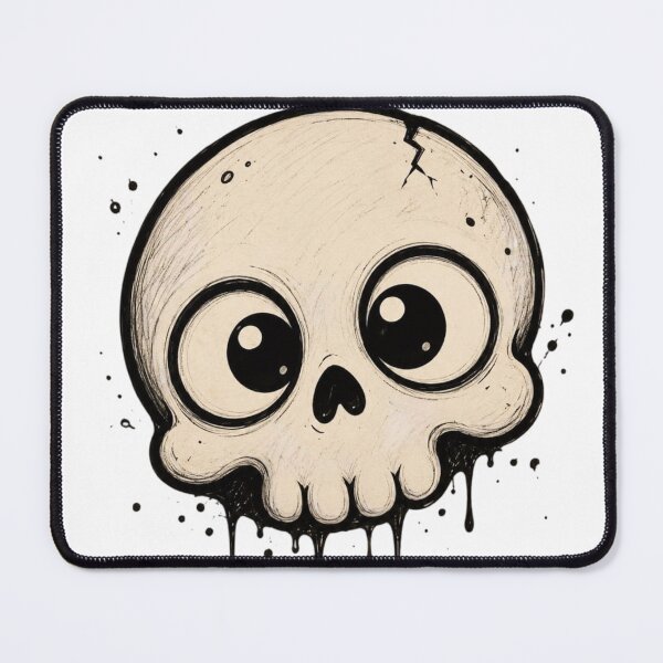 Item preview, Sweet and Spooky Drip Art Skull designed and sold by LOLKart.