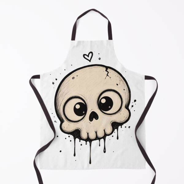 Item preview, Sweet and Spooky Drip Art Skull designed and sold by LOLKart.