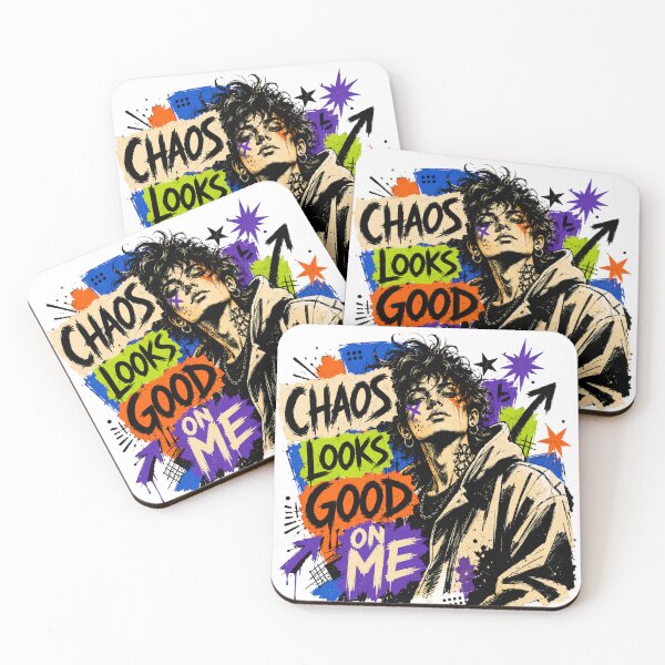 Item preview, Chaos Looks Good On Me Portrait Graphic designed and sold by moxivra.