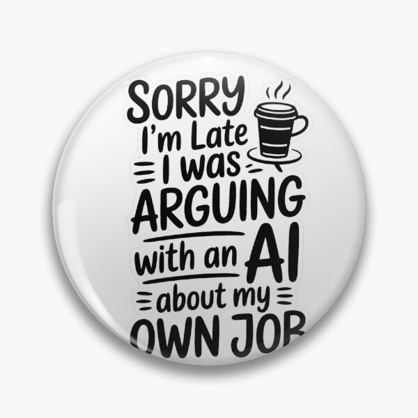 Item preview, Sorry I'm Late I Was Arguing With An AI designed and sold by Bianca Oltean.