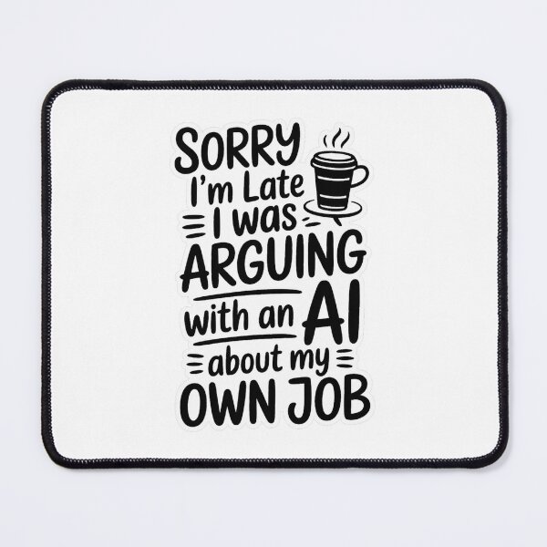 Item preview, Sorry I'm Late I Was Arguing With An AI designed and sold by Bianca Oltean.