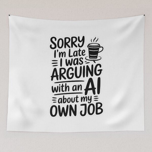 Item preview, Sorry I'm Late I Was Arguing With An AI designed and sold by Bianca Oltean.