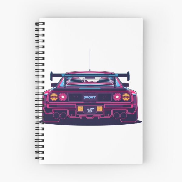 Item preview, Retro 80s Synthwave Sports Car Sticker designed and sold by Gulele7.