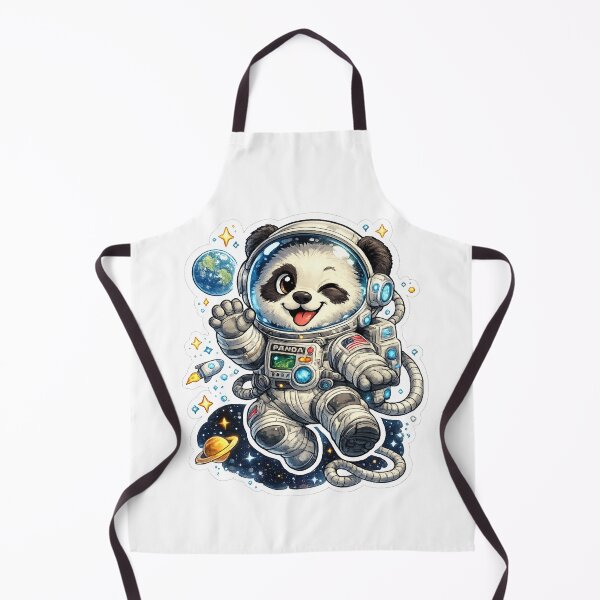 Item preview, Cute Astronaut Panda Floating In Space Sticker designed and sold by ZYNORAworld.