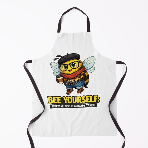 Item preview, Oscar Wilde Inspired Hipster Bumble Bee | Bee Yourself Everyone Else Is Already Taken | Cute Kawaii Bee Cartoon Sticker designed and sold by Donsean22.