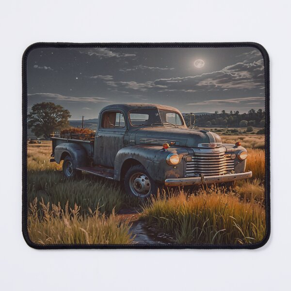 Item preview, Vintage Truck Moonlit Field Wall Art designed and sold by BeautifulVirtues.