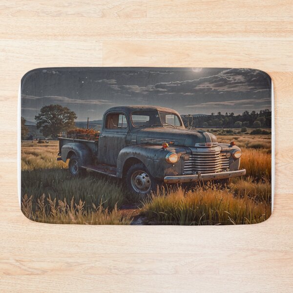 Item preview, Vintage Truck Moonlit Field Wall Art designed and sold by BeautifulVirtues.