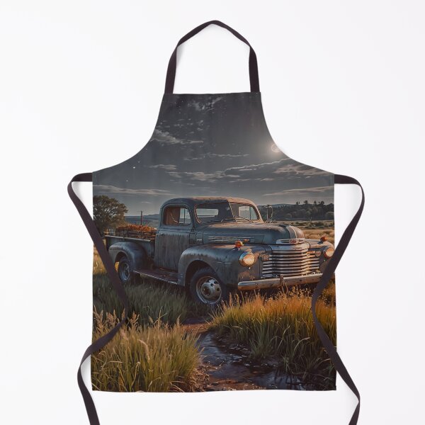 Item preview, Vintage Truck Moonlit Field Wall Art designed and sold by BeautifulVirtues.
