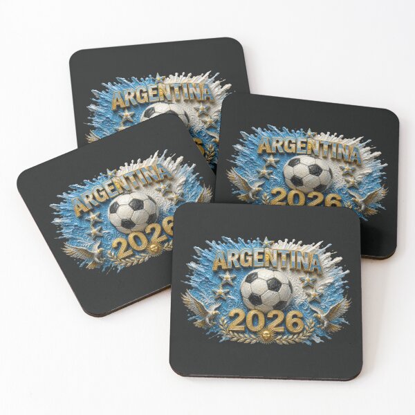 Item preview, Argentina Soccer Typography Art | 2026 Tournament designed and sold by BrickByDream.