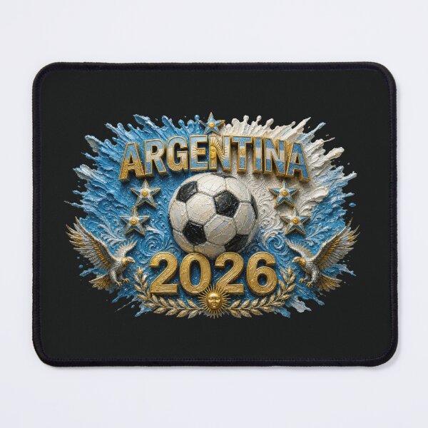 Item preview, Argentina Soccer Typography Art | 2026 Tournament designed and sold by BrickByDream.
