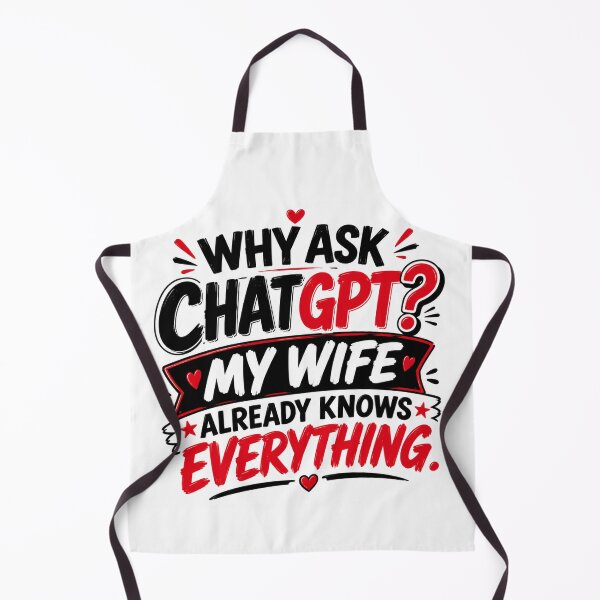Item preview, Funny Wife Knows Everything Quote - Why ask ChatGPT My wife knows everything designed and sold by HiteshArt111.