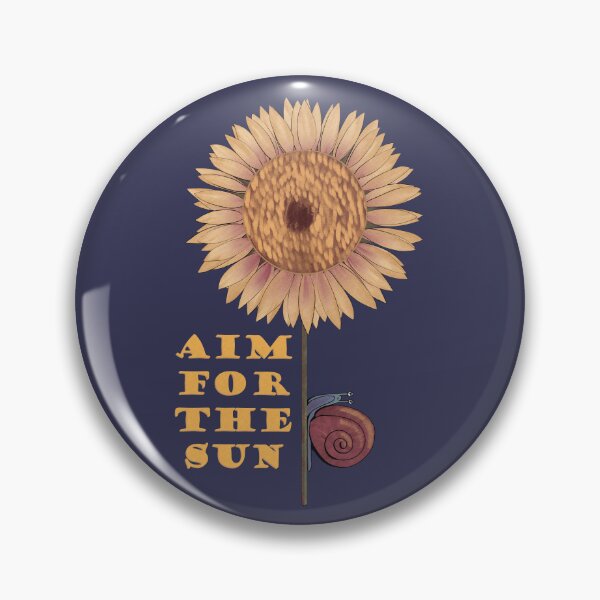 Item preview, Aim for the Sun - Snail and Sunflower designed and sold by Black Bronze Media.