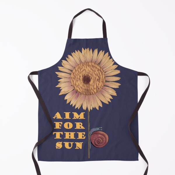 Item preview, Aim for the Sun - Snail and Sunflower designed and sold by Black Bronze Media.
