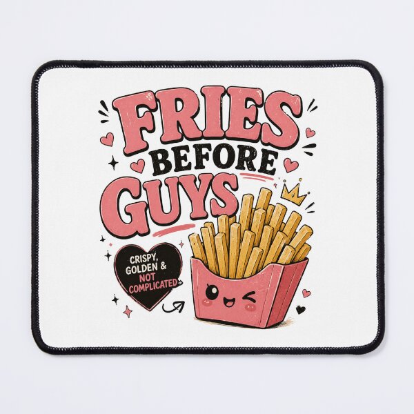 Item preview, Fries Before Guys Funny Food Lover Girl Quote designed and sold by ILYASSE1.