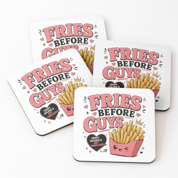 Item preview, Fries Before Guys Funny Food Lover Girl Quote designed and sold by ILYASSE1.