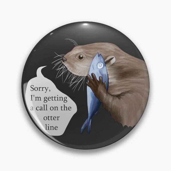 Item preview, Otter on the Phone designed and sold by Black Bronze Media.