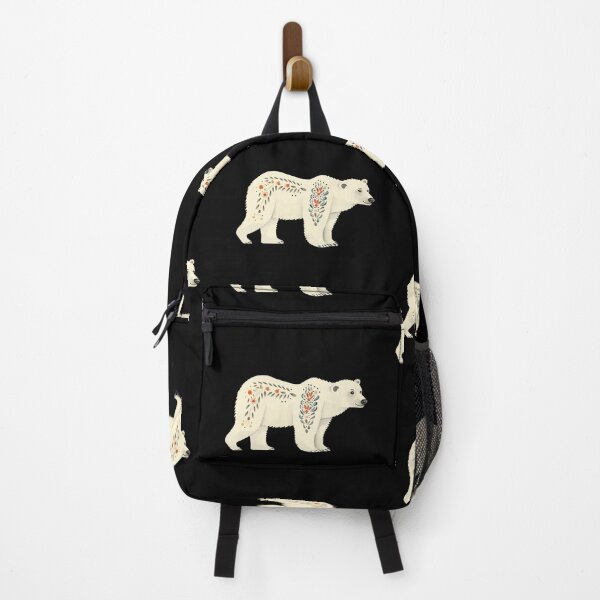 Item preview, Scandinavian Folk Art, Floral Polar Bear designed and sold by xiao xuans.