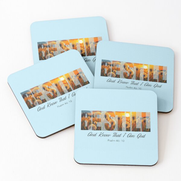 Item preview, Be Still and Know That I Am God Psalm 46:10 Dandelion Sunset Christian Design designed and sold by Sachie's Studio.