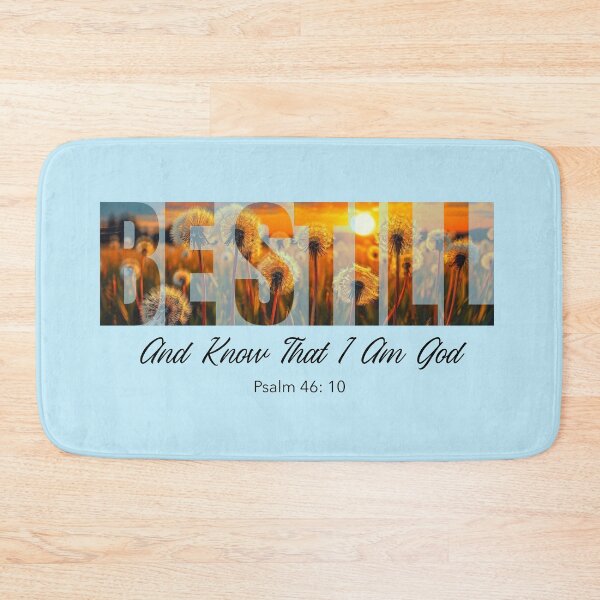 Item preview, Be Still and Know That I Am God Psalm 46:10 Dandelion Sunset Christian Design designed and sold by Sachie's Studio.